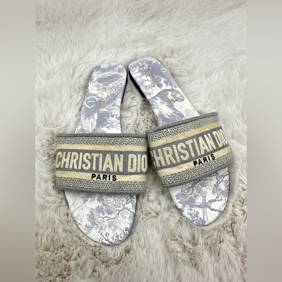 Christian Dior Dway Slides 37 US 7 - Picture 1 of 11